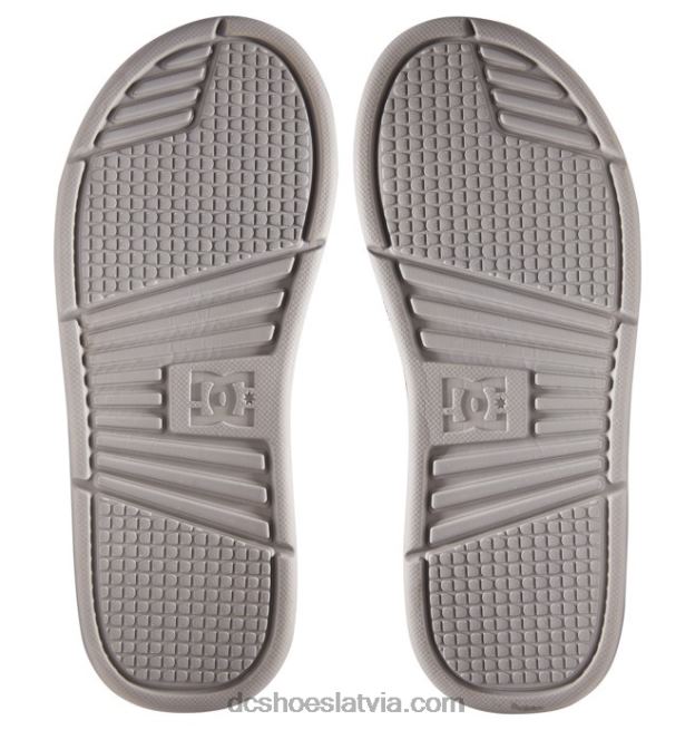 N008N331 vīriešu bolsa slaidi pelēks/sarkans DC Shoes