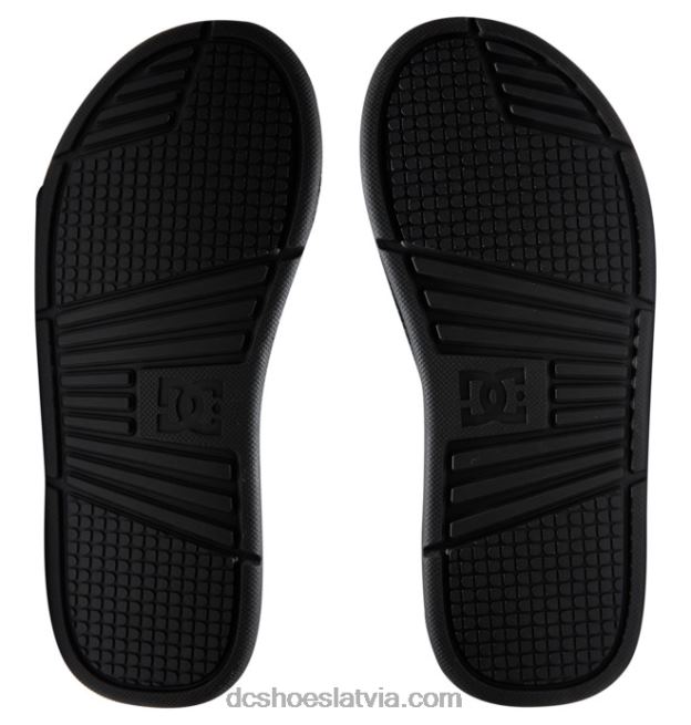 N008N338 bolsa - vīriešu sandales melna/balta apdruka DC Shoes