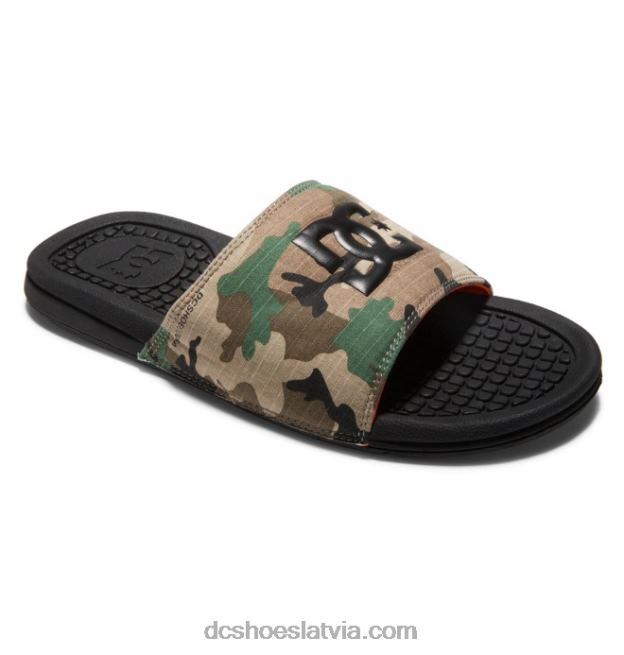 N008N343 vīriešu bolsa slaidi melna/militāra kamo DC Shoes