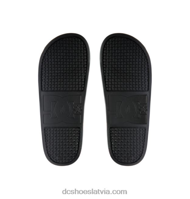 N008N353 vīriešu marvel deadpool x dc slides melna apdruka DC Shoes