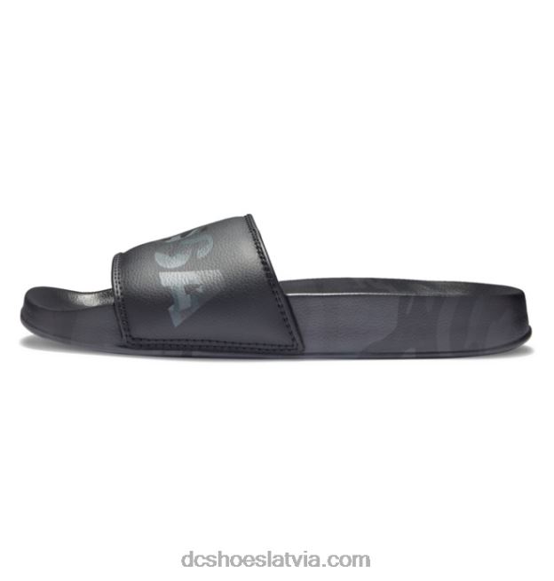 N008N357 vīriešu līdzstrāvas slaidi melns/kamo DC Shoes