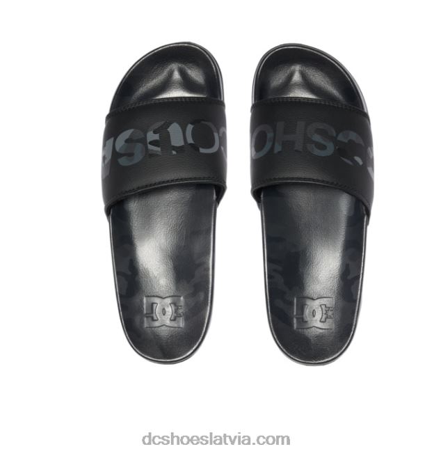 N008N357 vīriešu līdzstrāvas slaidi melns/kamo DC Shoes