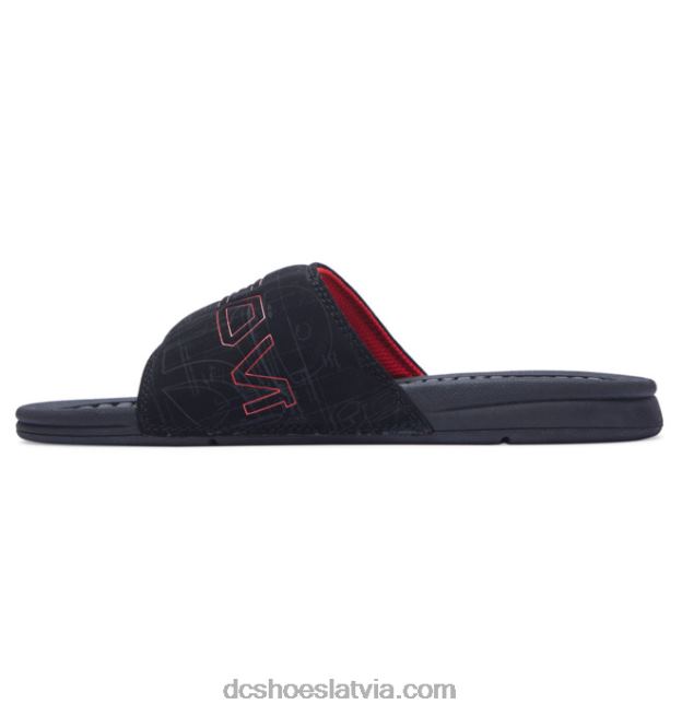 N008N388 vīriešu star wars dc bolsa basic sandales melns/sarkans DC Shoes