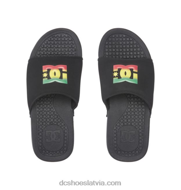 N008N52 bolsa - vīriešu sandales melns/sarkans DC Shoes
