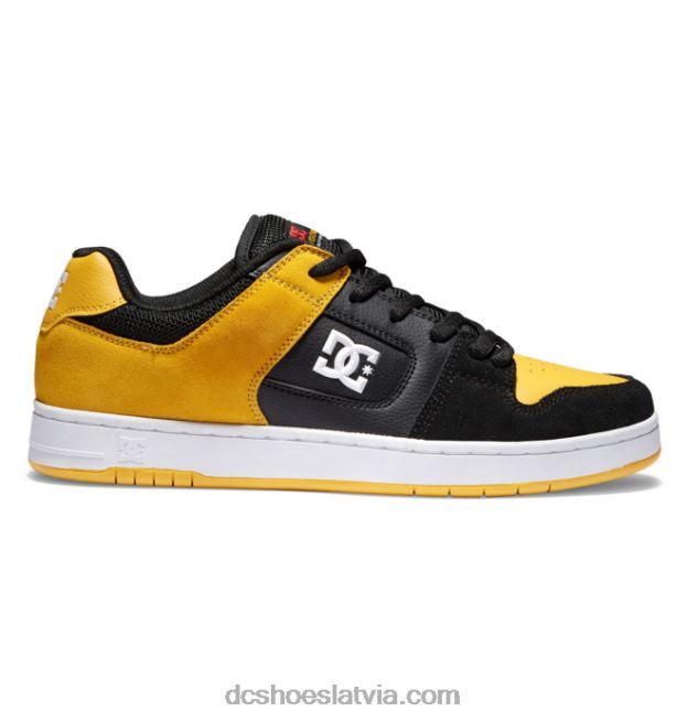 N008N168 vīriešu manteca 4 slidu kurpes melns/zelts DC Shoes