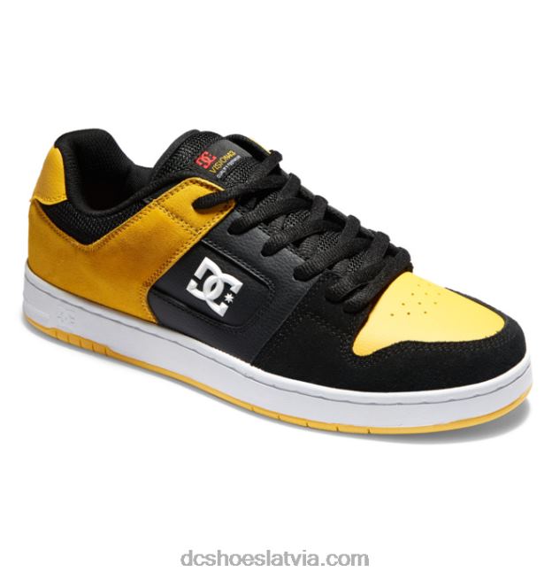 N008N168 vīriešu manteca 4 slidu kurpes melns/zelts DC Shoes