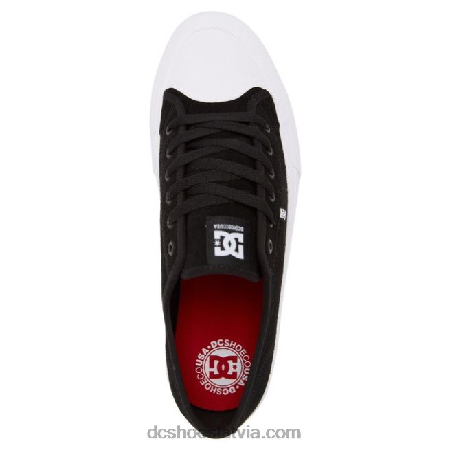 N008N190 vīriešu rokasgrāmatas rt s zamšādas slidu kurpes melns balts DC Shoes