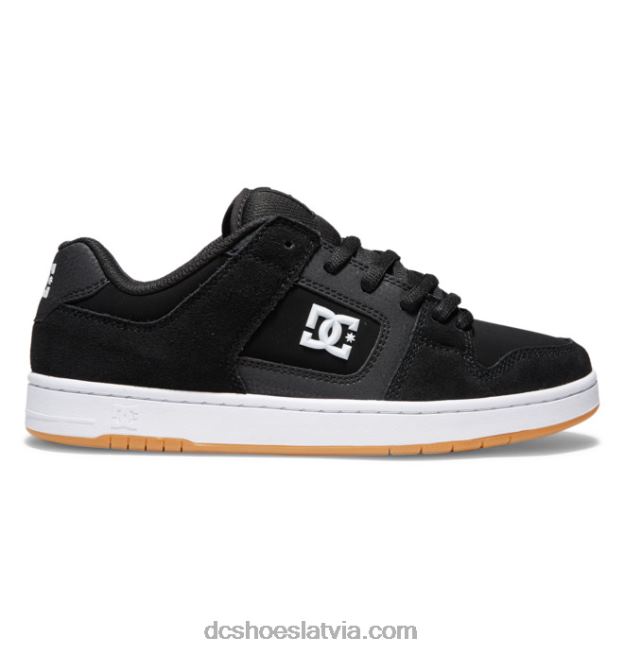 N008N207 vīriešu manteca 4 slidu kurpes melns/balts/gumija DC Shoes