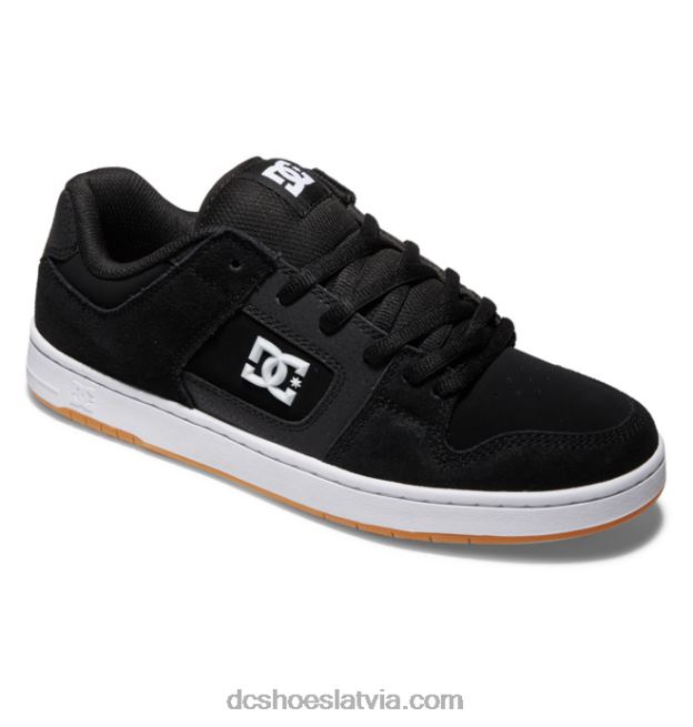 N008N207 vīriešu manteca 4 slidu kurpes melns/balts/gumija DC Shoes