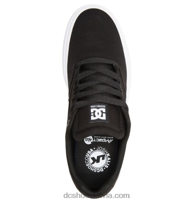 N008N207 vīriešu manteca 4 slidu kurpes melns/balts/gumija DC Shoes