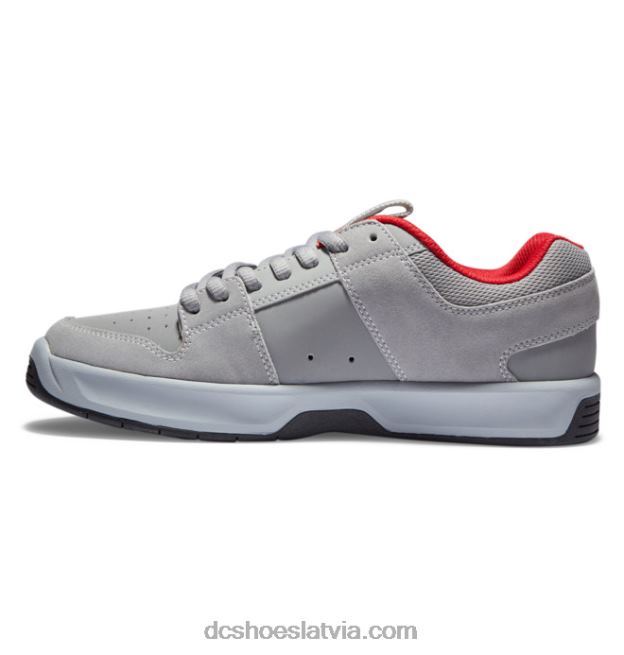 N008N215 vīriešu lynx zero skate kurpes pelēks/sarkans DC Shoes