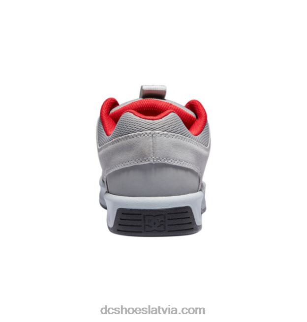 N008N215 vīriešu lynx zero skate kurpes pelēks/sarkans DC Shoes