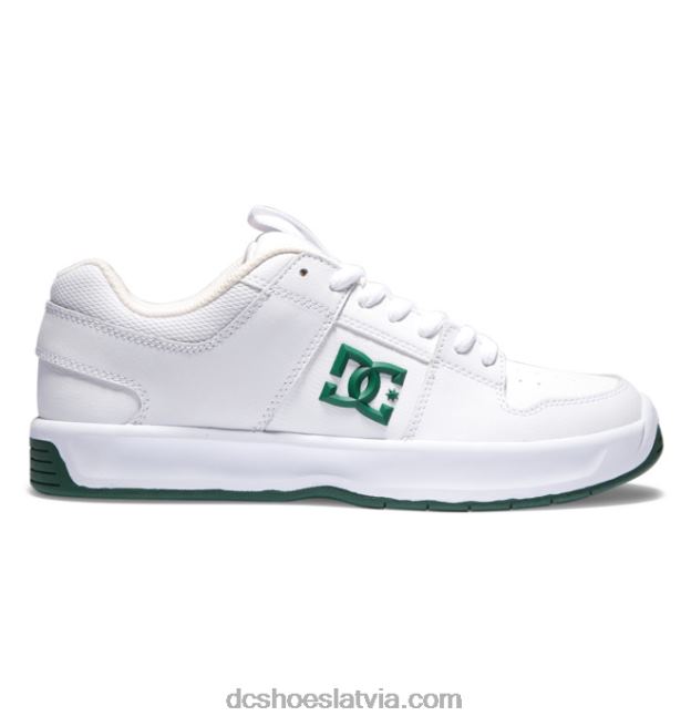 N008N236 vīriešu lynx zero skate kurpes balts/zaļš DC Shoes