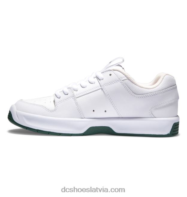 N008N236 vīriešu lynx zero skate kurpes balts/zaļš DC Shoes