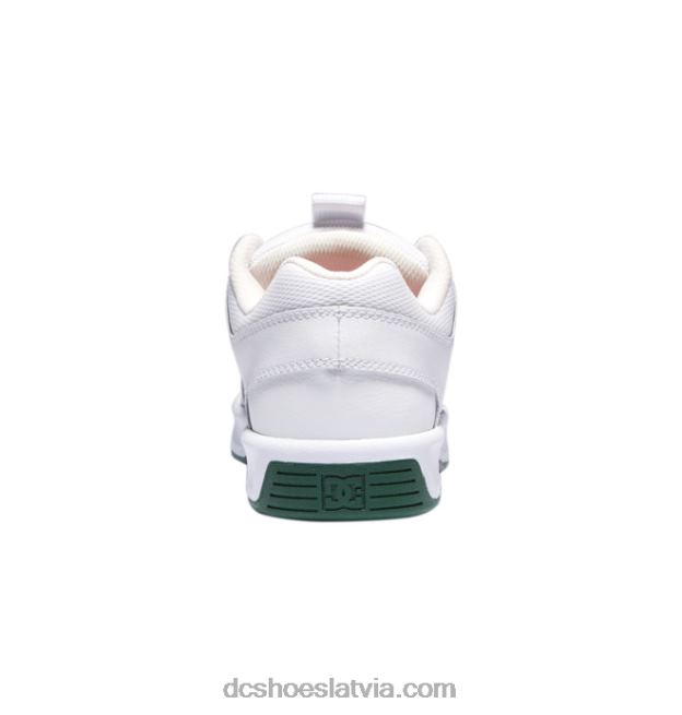 N008N236 vīriešu lynx zero skate kurpes balts/zaļš DC Shoes