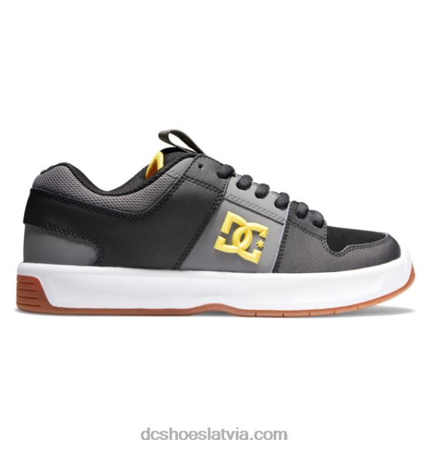 N008N390 vīriešu lynx zero skate kurpes melns/pelēks/dzeltens DC Shoes