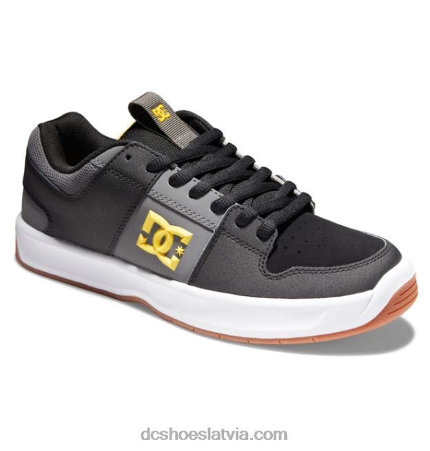 N008N390 vīriešu lynx zero skate kurpes melns/pelēks/dzeltens DC Shoes