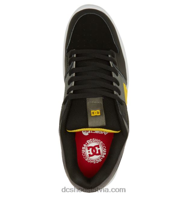 N008N390 vīriešu lynx zero skate kurpes melns/pelēks/dzeltens DC Shoes