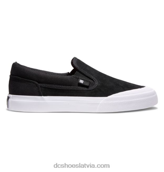 N008N391 vīriešu manuālas rt slip-on slidas kurpes melns balts DC Shoes