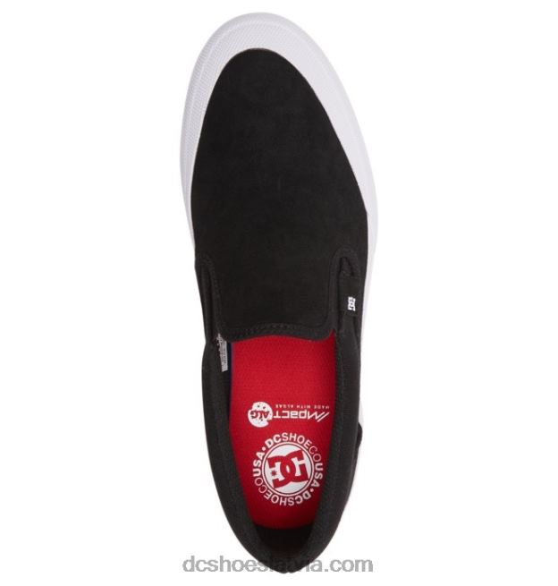 N008N391 vīriešu manuālas rt slip-on slidas kurpes melns balts DC Shoes