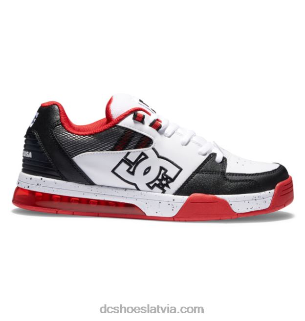 N008N142 daudzpusīgi vīriešu apavi balts/melns/sportiski sarkans DC Shoes
