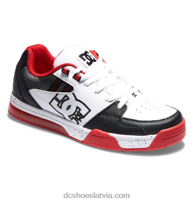N008N142 daudzpusīgi vīriešu apavi balts/melns/sportiski sarkans DC Shoes