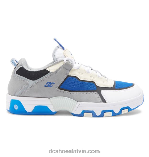 N008N16 vīriešu metriskās shanahan kurpes pelēks/balts/zils DC Shoes