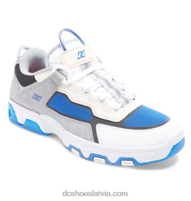 N008N16 vīriešu metriskās shanahan kurpes pelēks/balts/zils DC Shoes