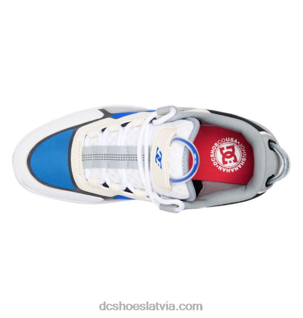 N008N16 vīriešu metriskās shanahan kurpes pelēks/balts/zils DC Shoes