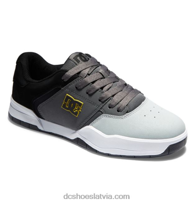 N008N196 vīriešu centrālie apavi melns/pelēks/dzeltens DC Shoes