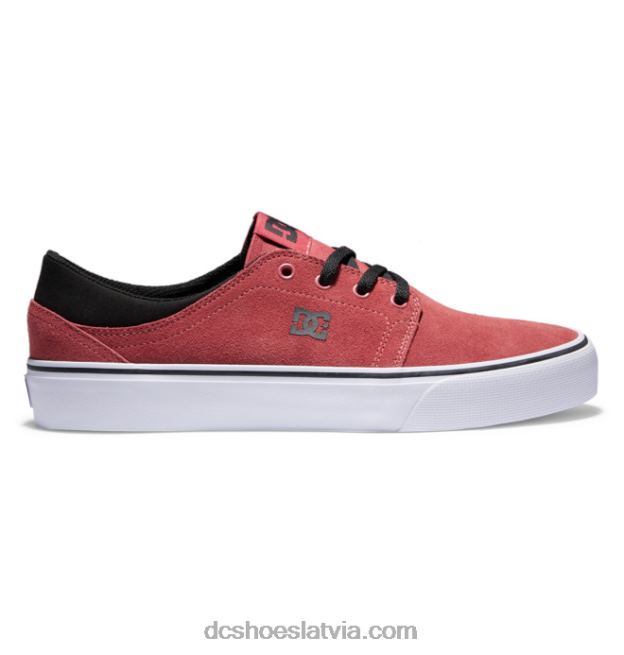 N008N226 vīriešu zamšādas kurpes dziļi sarkans DC Shoes