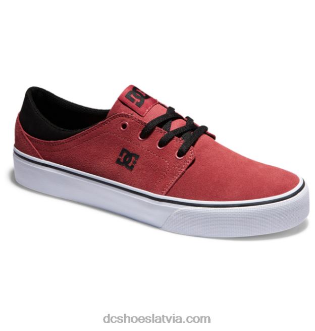 N008N226 vīriešu zamšādas kurpes dziļi sarkans DC Shoes
