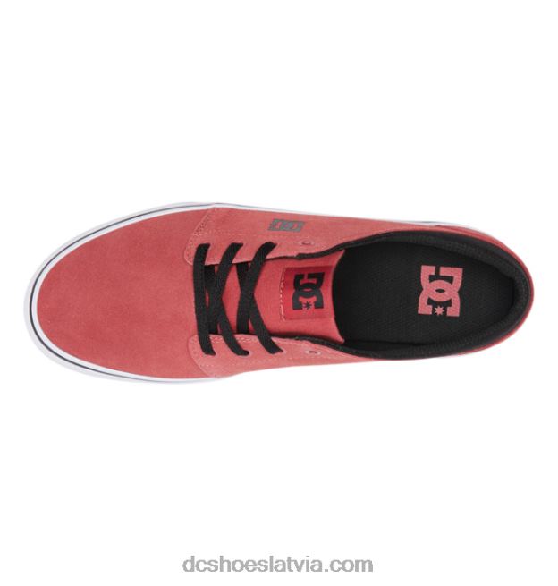 N008N226 vīriešu zamšādas kurpes dziļi sarkans DC Shoes