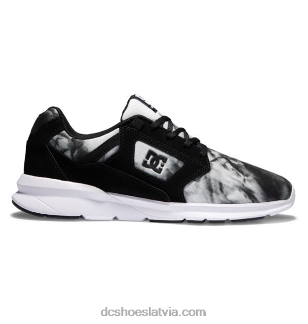 N008N22 vīriešu skyline vieglie apavi melna/balta izbalēšana DC Shoes