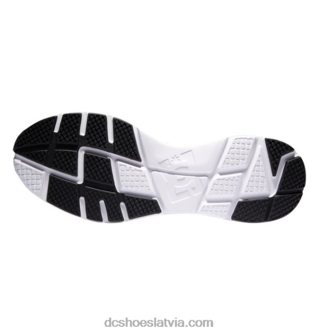 N008N22 vīriešu skyline vieglie apavi melna/balta izbalēšana DC Shoes