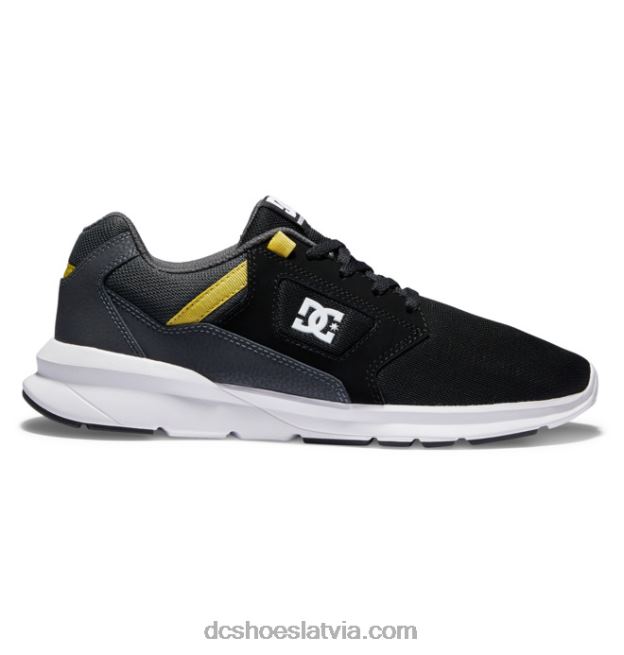 N008N23 vīriešu skyline vieglie apavi melns/pelēks/dzeltens DC Shoes
