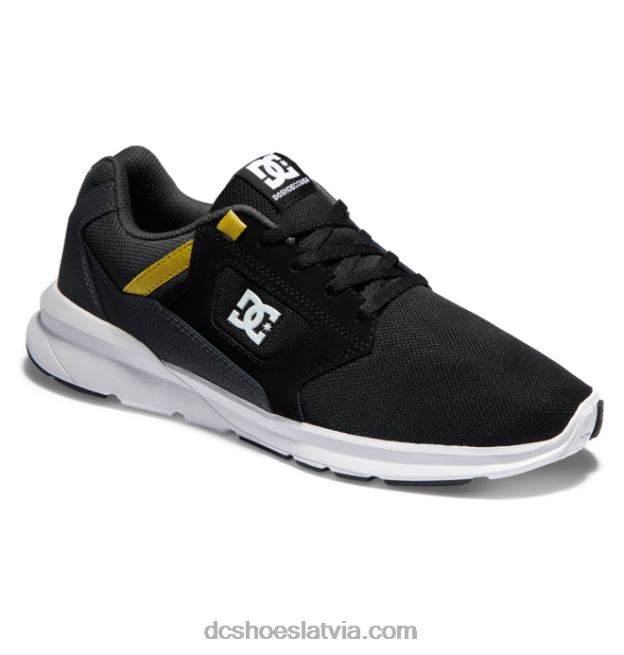 N008N23 vīriešu skyline vieglie apavi melns/pelēks/dzeltens DC Shoes