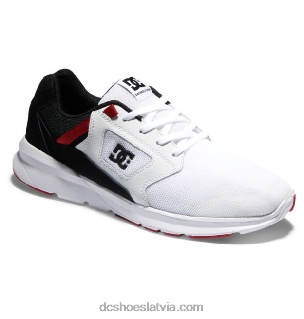 N008N290 vīriešu skyline vieglie apavi balts/melns/īsts sarkans DC Shoes