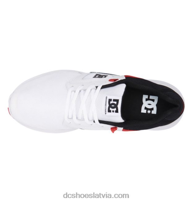 N008N290 vīriešu skyline vieglie apavi balts/melns/īsts sarkans DC Shoes