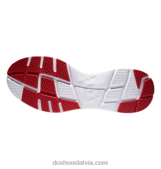 N008N290 vīriešu skyline vieglie apavi balts/melns/īsts sarkans DC Shoes
