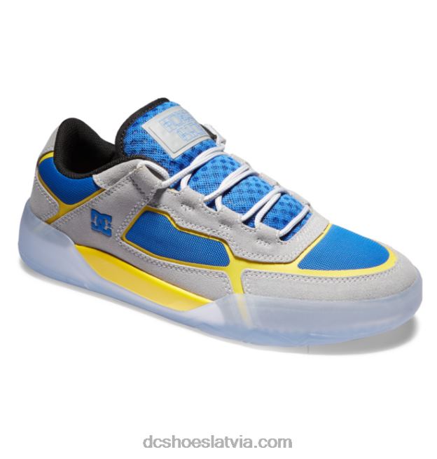 N008N348 vīriešu hongo x dc metriskās kurpes pelēks/zils/dzeltens DC Shoes