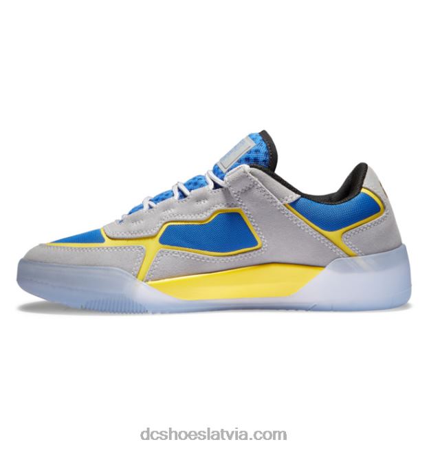 N008N348 vīriešu hongo x dc metriskās kurpes pelēks/zils/dzeltens DC Shoes
