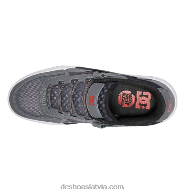 N008N351 vīriešu metriskās kurpes pelēks/melns/sarkans DC Shoes