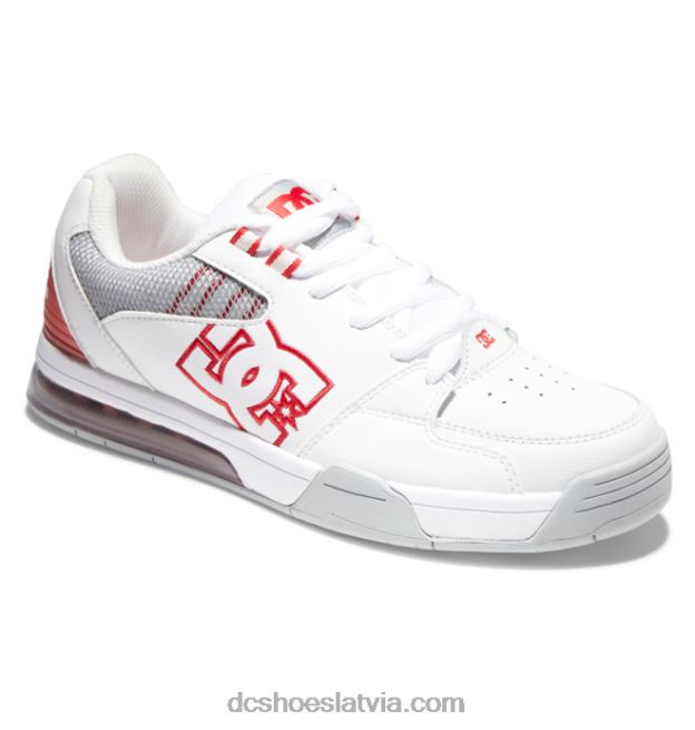 N008N383 daudzpusīgi vīriešu apavi balts/pelēks/sarkans DC Shoes