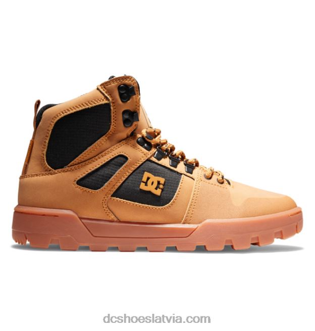 N008N149 vīriešu tīri augstas augšdaļas ūdensizturīgi ziemas zābaki kvieši/melnie DC Shoes
