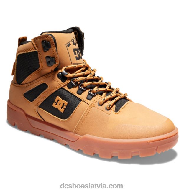 N008N149 vīriešu tīri augstas augšdaļas ūdensizturīgi ziemas zābaki kvieši/melnie DC Shoes
