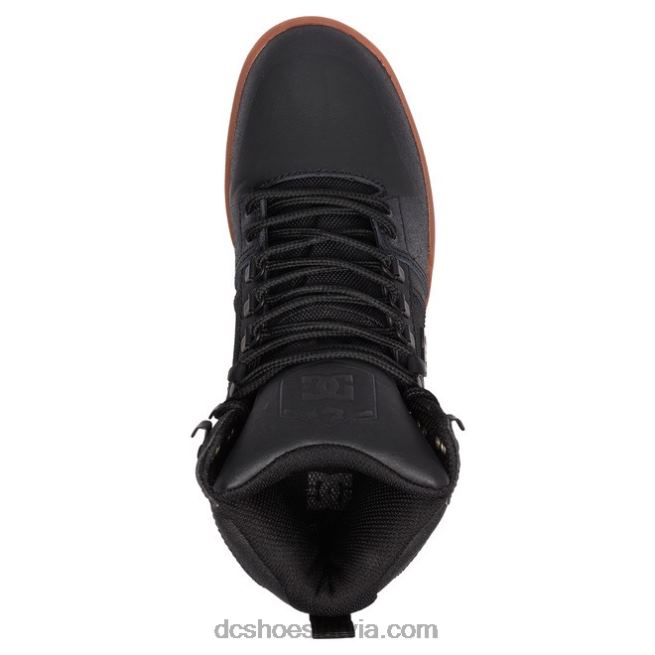 N008N228 vīriešu pure hi laikapstākļiem izturīgi ziemas zābaki melns/gumija DC Shoes