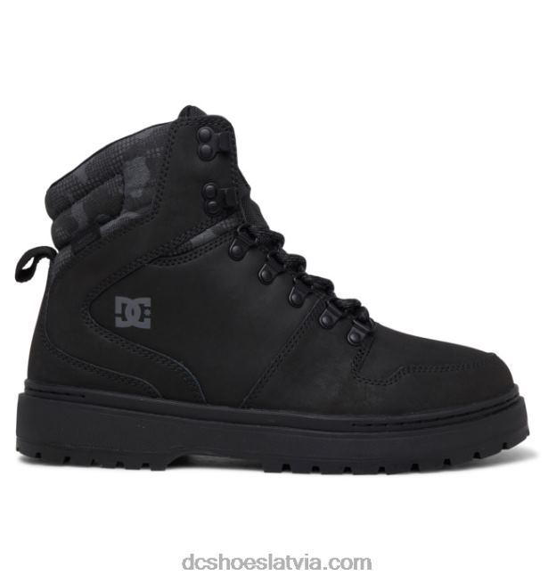 N008N229 vīriešu bumbieru mežģīņu ziemas zābaki melns/kamo DC Shoes