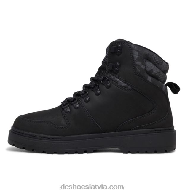 N008N229 vīriešu bumbieru mežģīņu ziemas zābaki melns/kamo DC Shoes