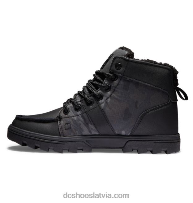 N008N237 vīriešu meža zābaki ziemas zābaki melna/melna apdruka DC Shoes